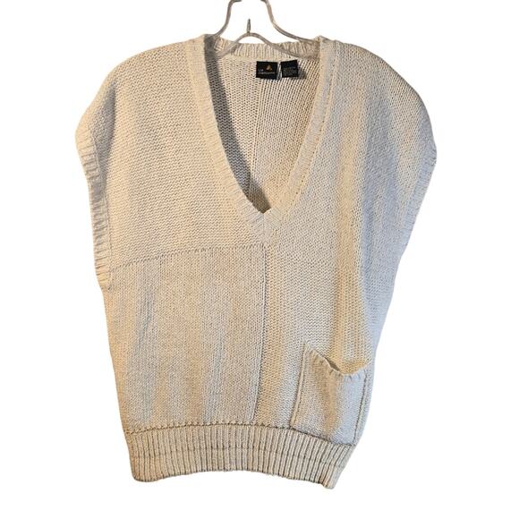 Liz Claiborne Cream Knit Vest, Size L – Casual & Cozy Layering Piece [0306] - Picture 1 of 8